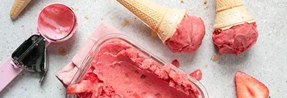 Three-Ingredient Strawberry Ice Cream